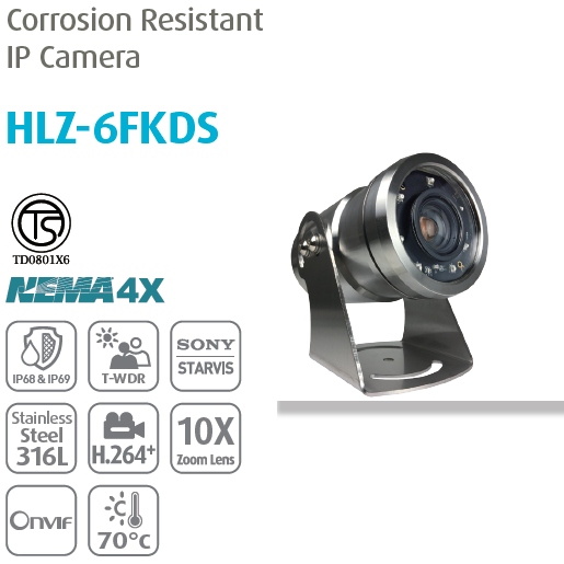 Camera chống ăn mòn chuyên dụng Thân HLZ-6FKDS