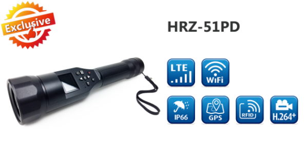LTE / WiFi H.264+ Torch Camera HRZ-51PD